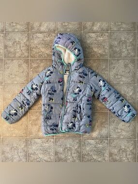 GAP Kids Sherpa-Lined Jacket with Teal Trim